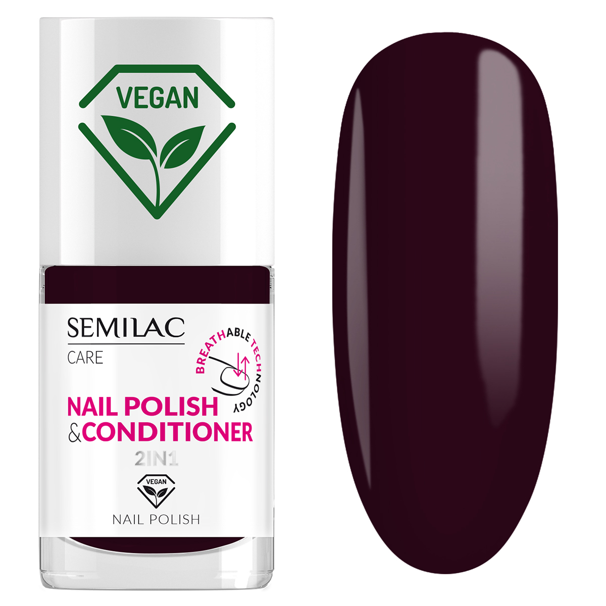 022 Semilac lakier klasyczny z odżywką 2w1 BREATHable TECHnology 7ml