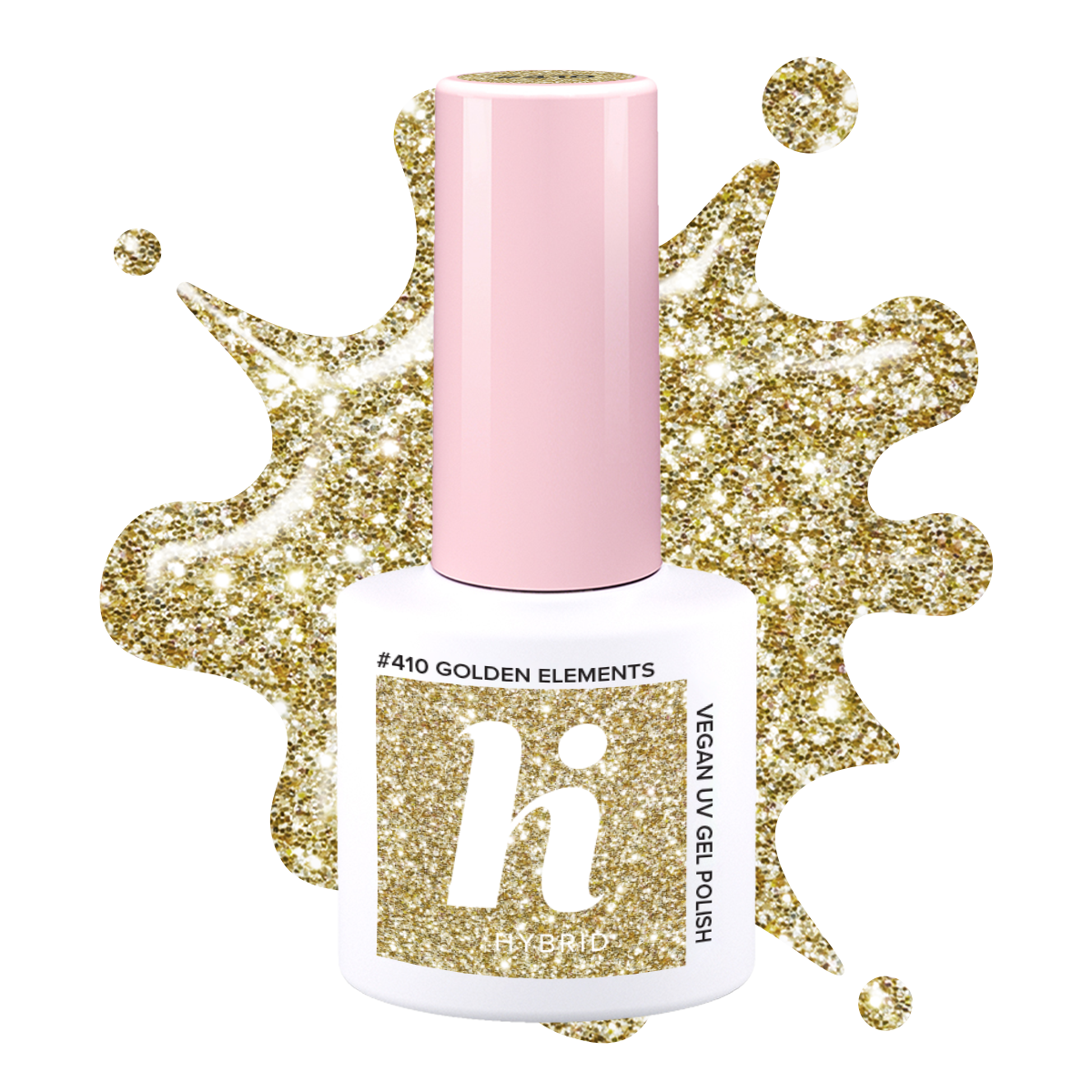 #410 hi hybrid lakier hybrydowy Golden Elements 5ml