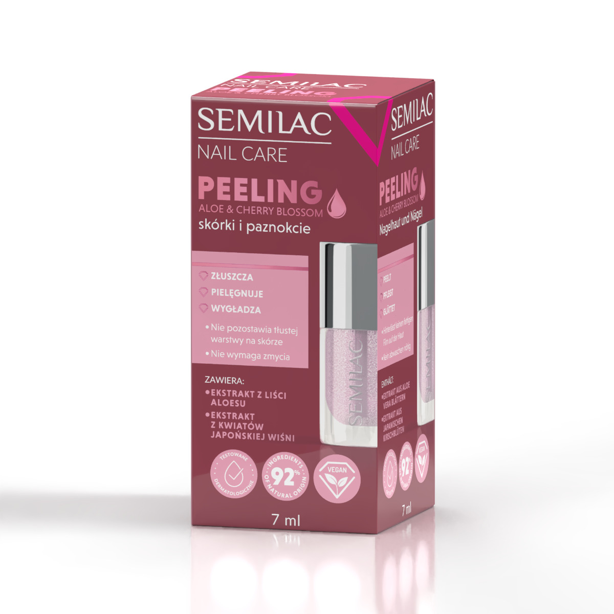 Semilac Peeling do skórek i paznokci Aloe & Cherry Blossom 7 ml