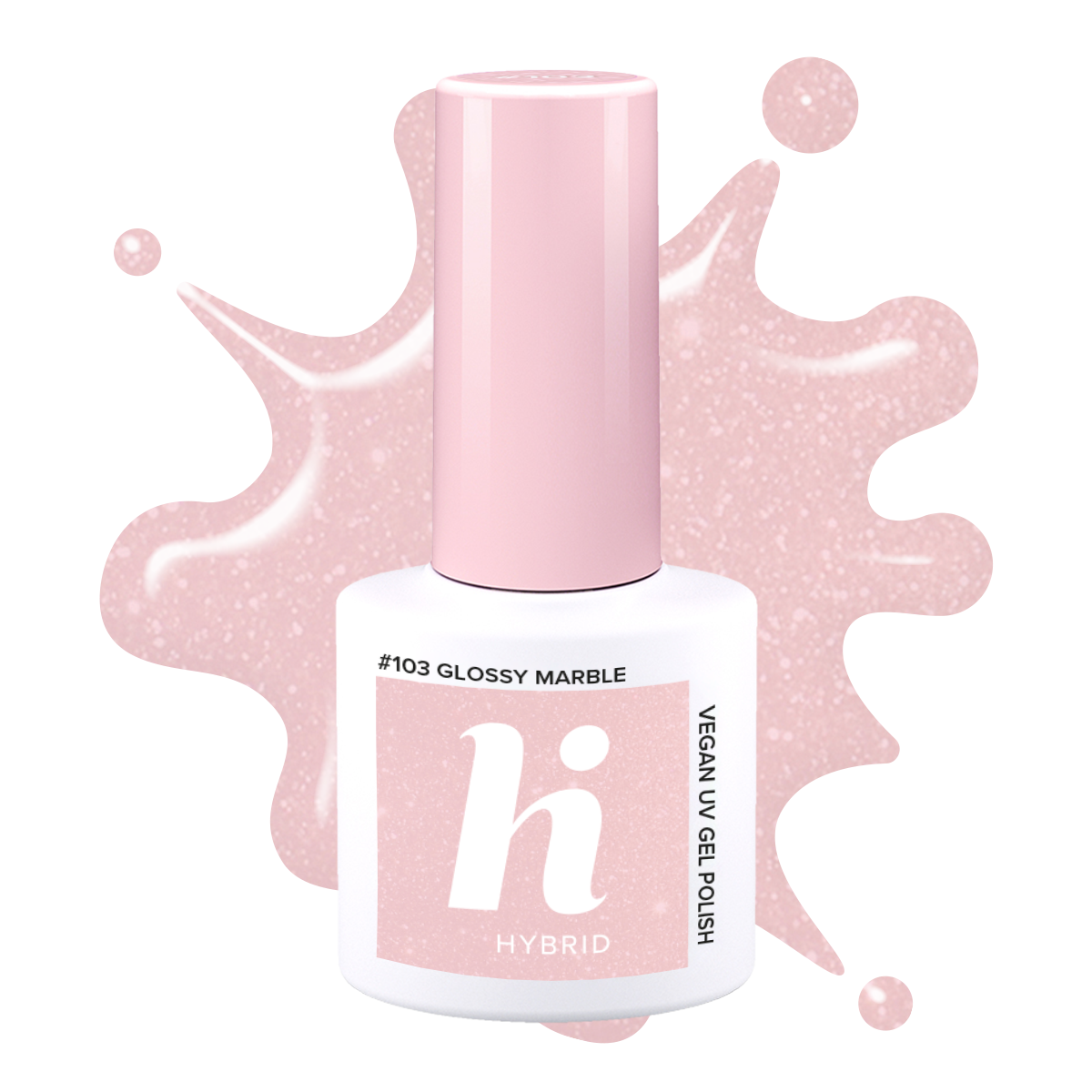 #103 hi hybrid lakier hybrydowy Glossy Marble 5 ml