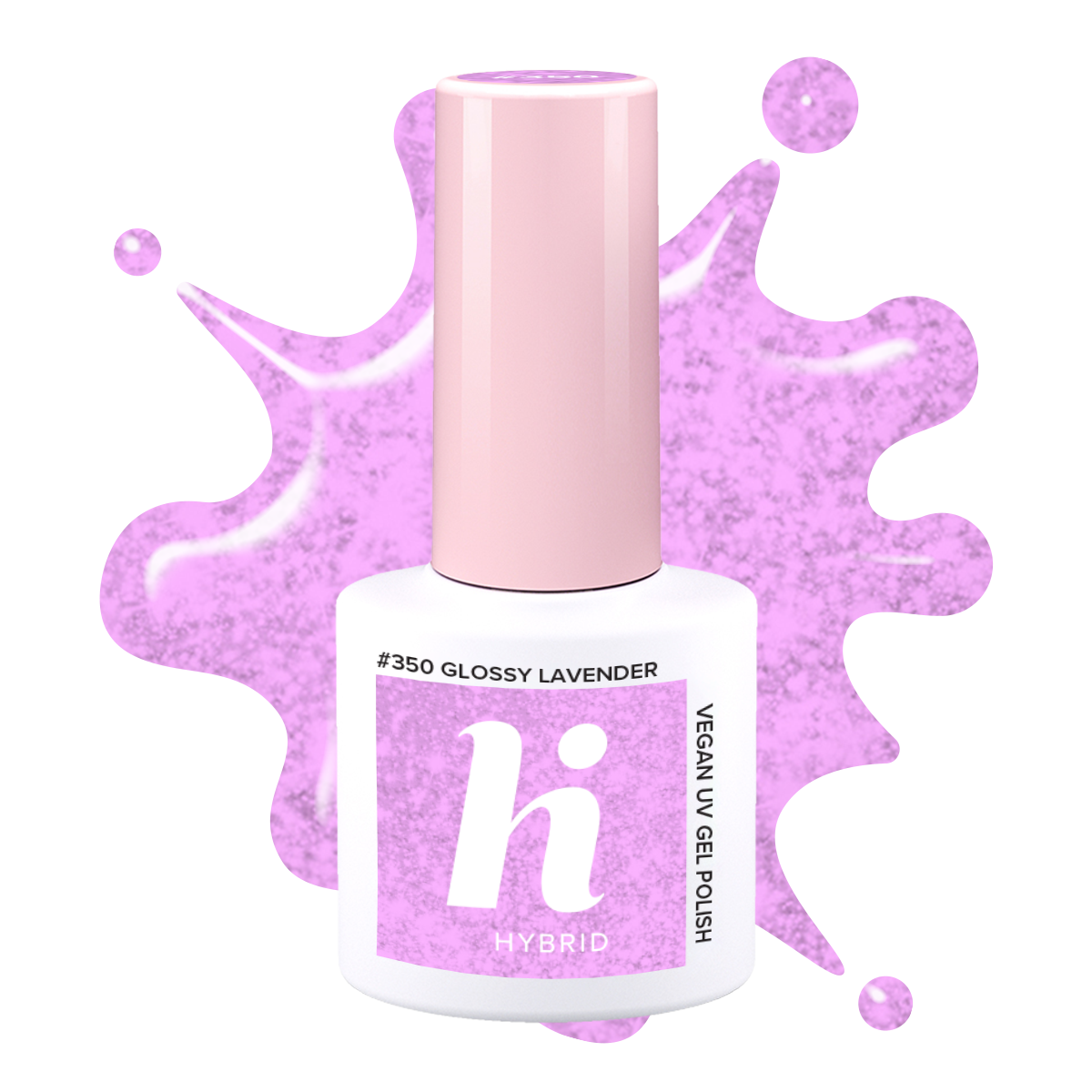 #350 hi hybrid lakier hybrydowy Glossy Lavender 5 ml