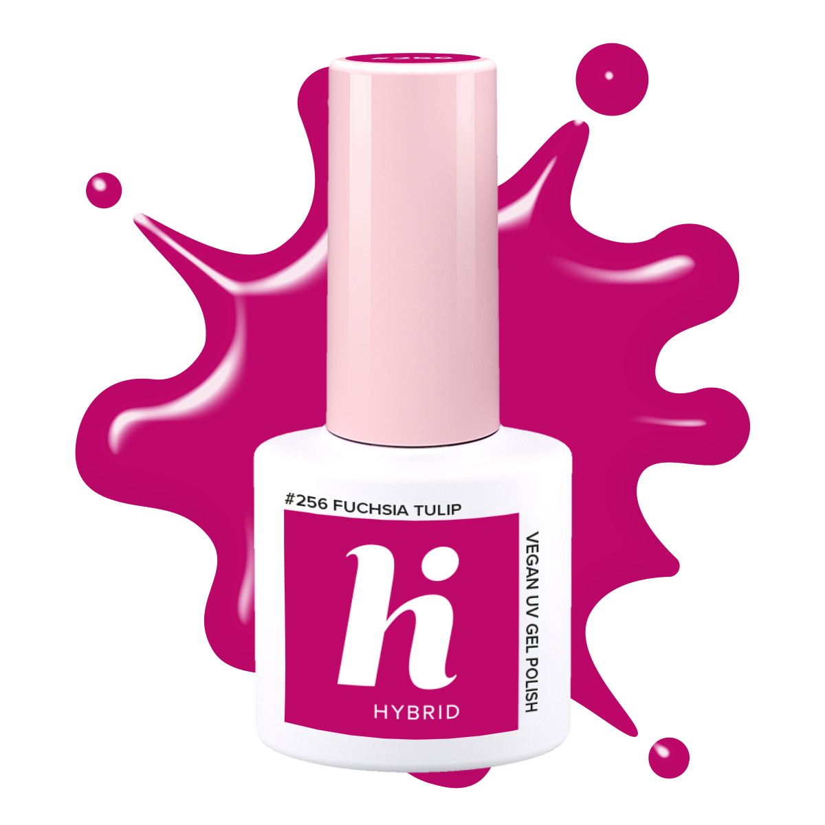#256 hi hybrid lakier hybrydowy Fuchsia Tulip 5ml