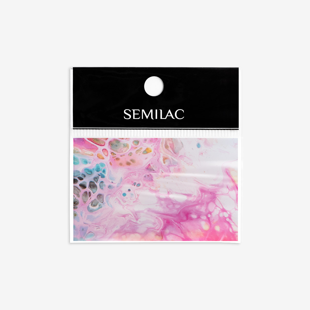 08 Semilac Nail transfer foil Rainbow Marble