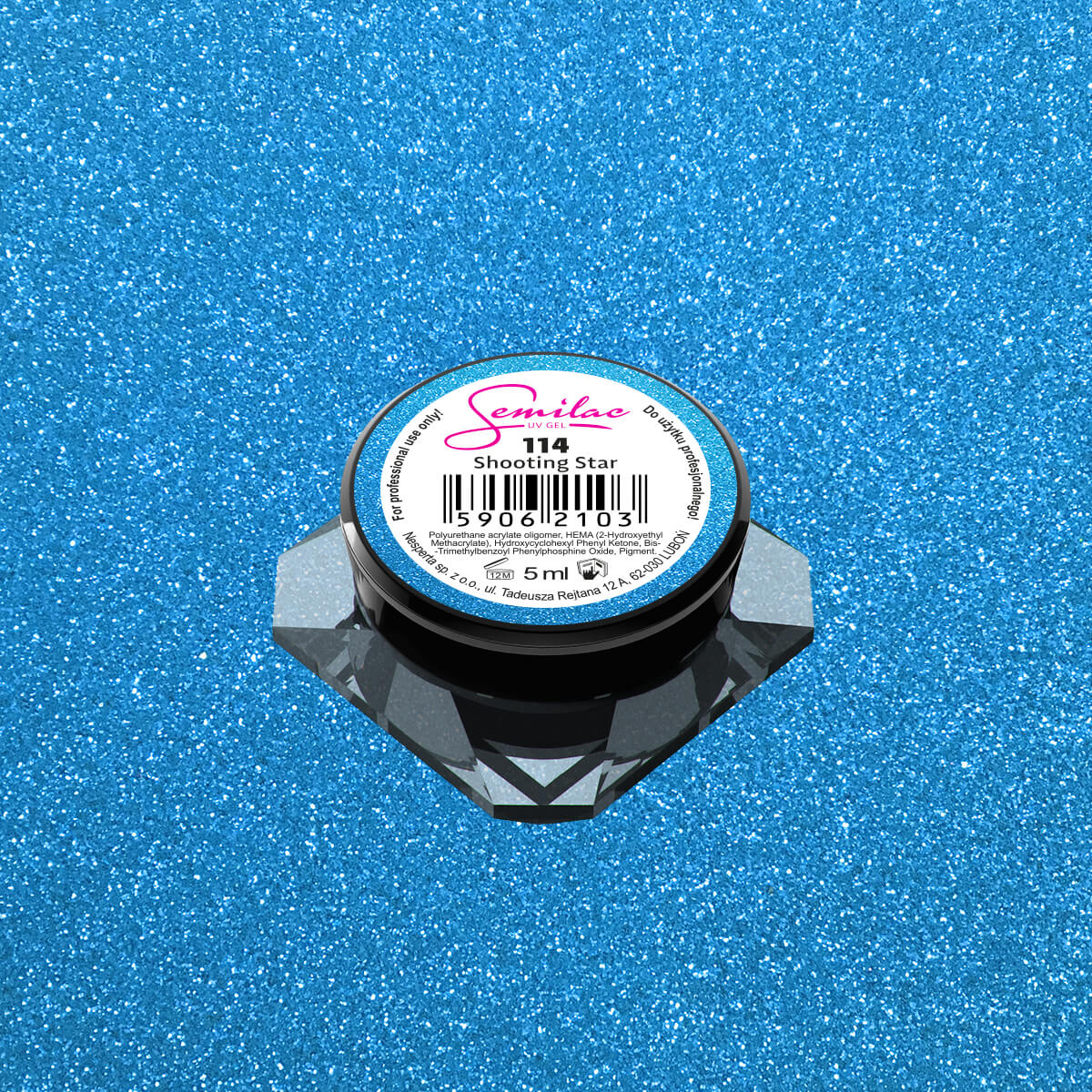 114 Kolorowy lakier żelowy Semilac Shooting Star 5ml