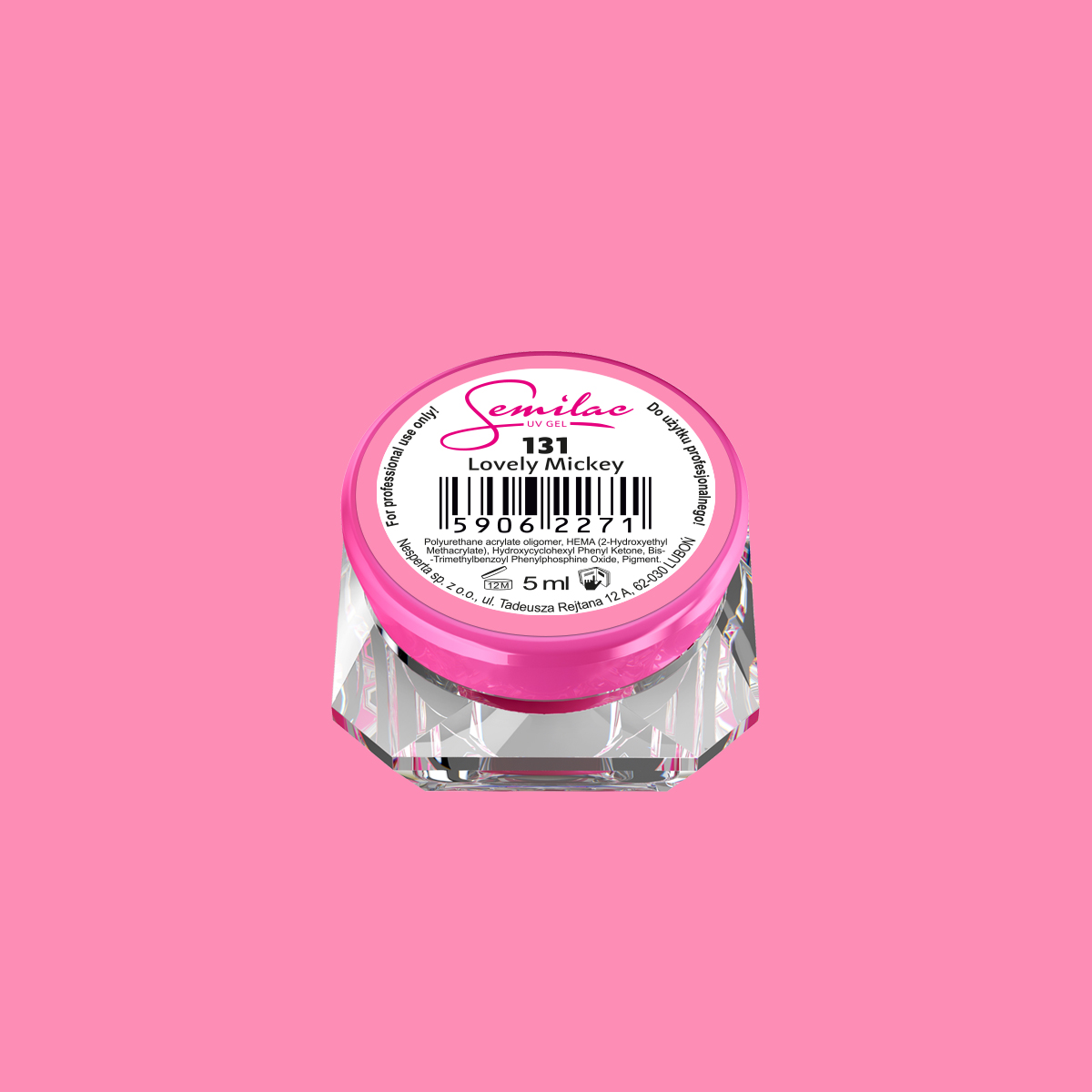 131 Kolorowy lakier żelowy Semilac Lovely Mickey 5ml