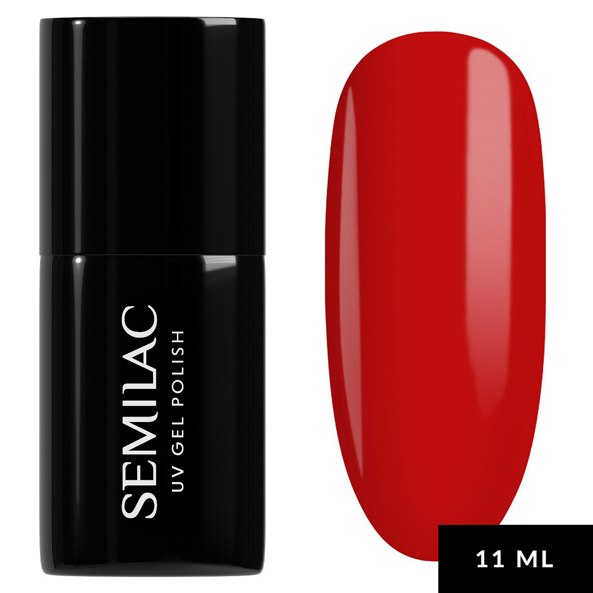 063 Semilac Lakier Hybrydowy Legendary Red 11 ml