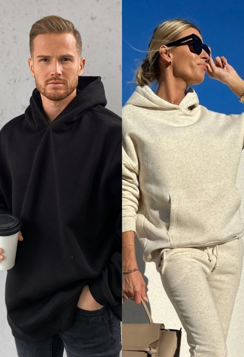 Komplet Duo Hoodie Konopia&Black