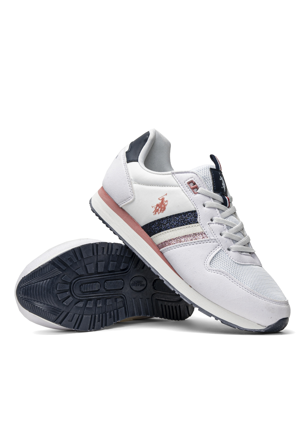 Sneakersy dziecięce białe U.S. Polo Assn. NOBIK003K/AYH1 WHT