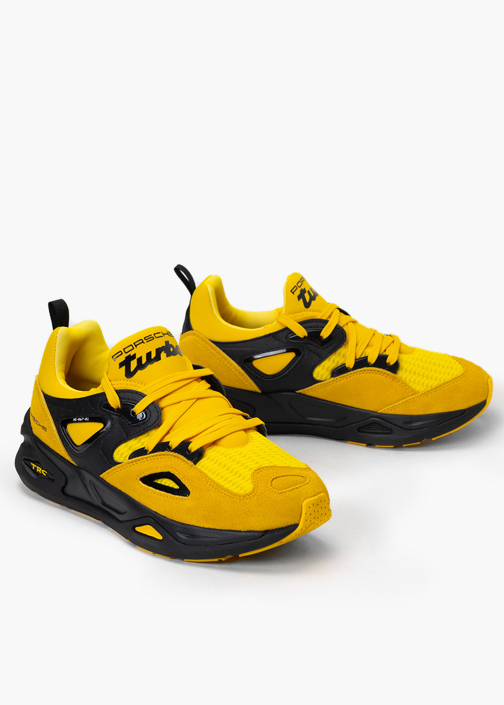 Sneakersy męskie żółte PUMA PORSCHE LEGACY TRC BLAZE MOTORSPORT