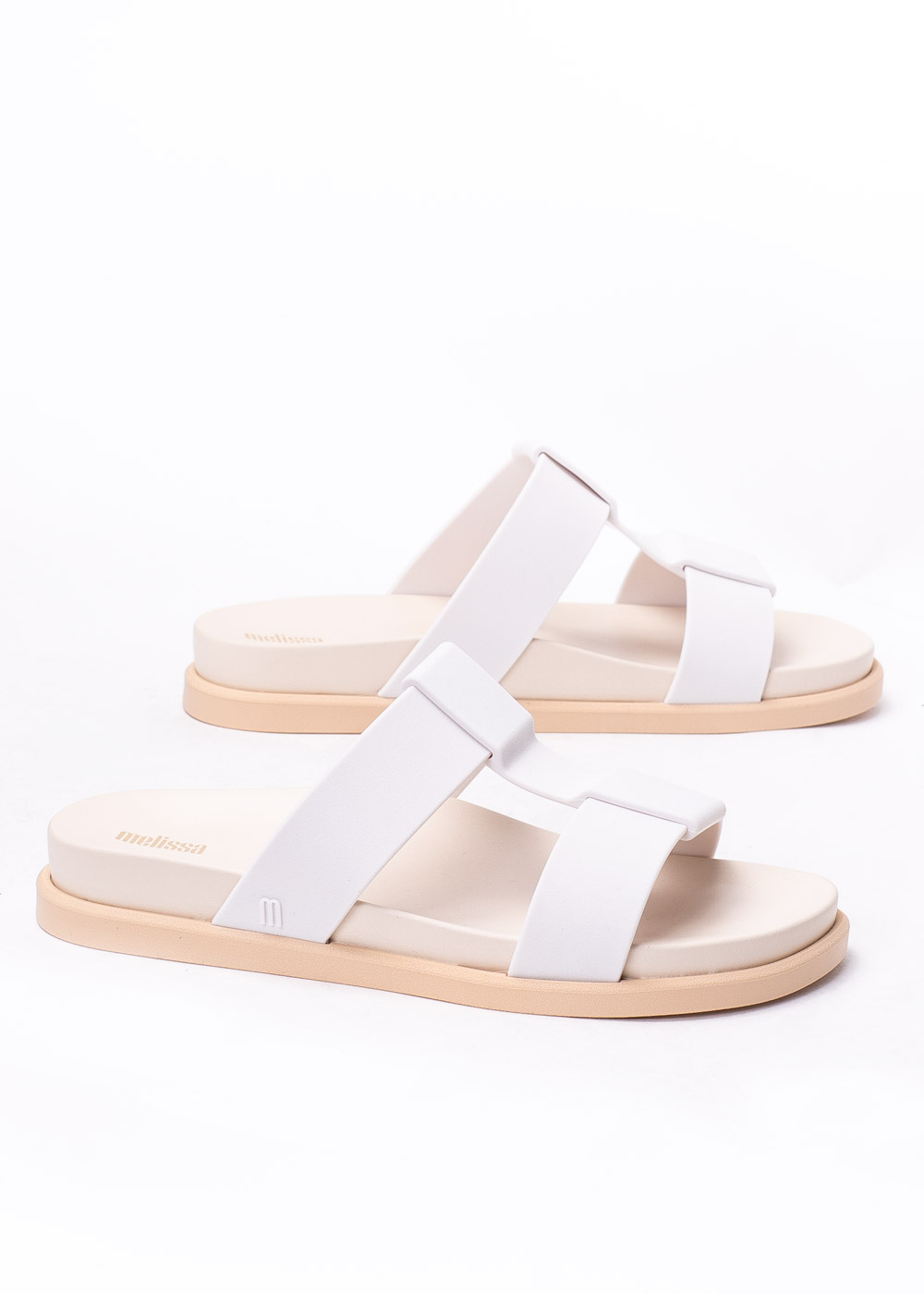 Klapki damskie białe Melissa Way Slide Ad (33535-AA778)