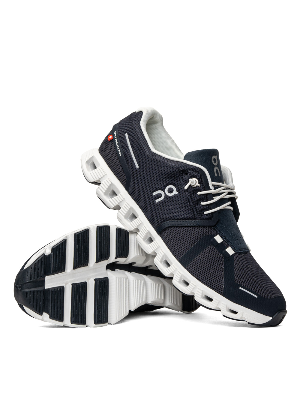 Sneakersy męskie granatowe On Running Cloud 5