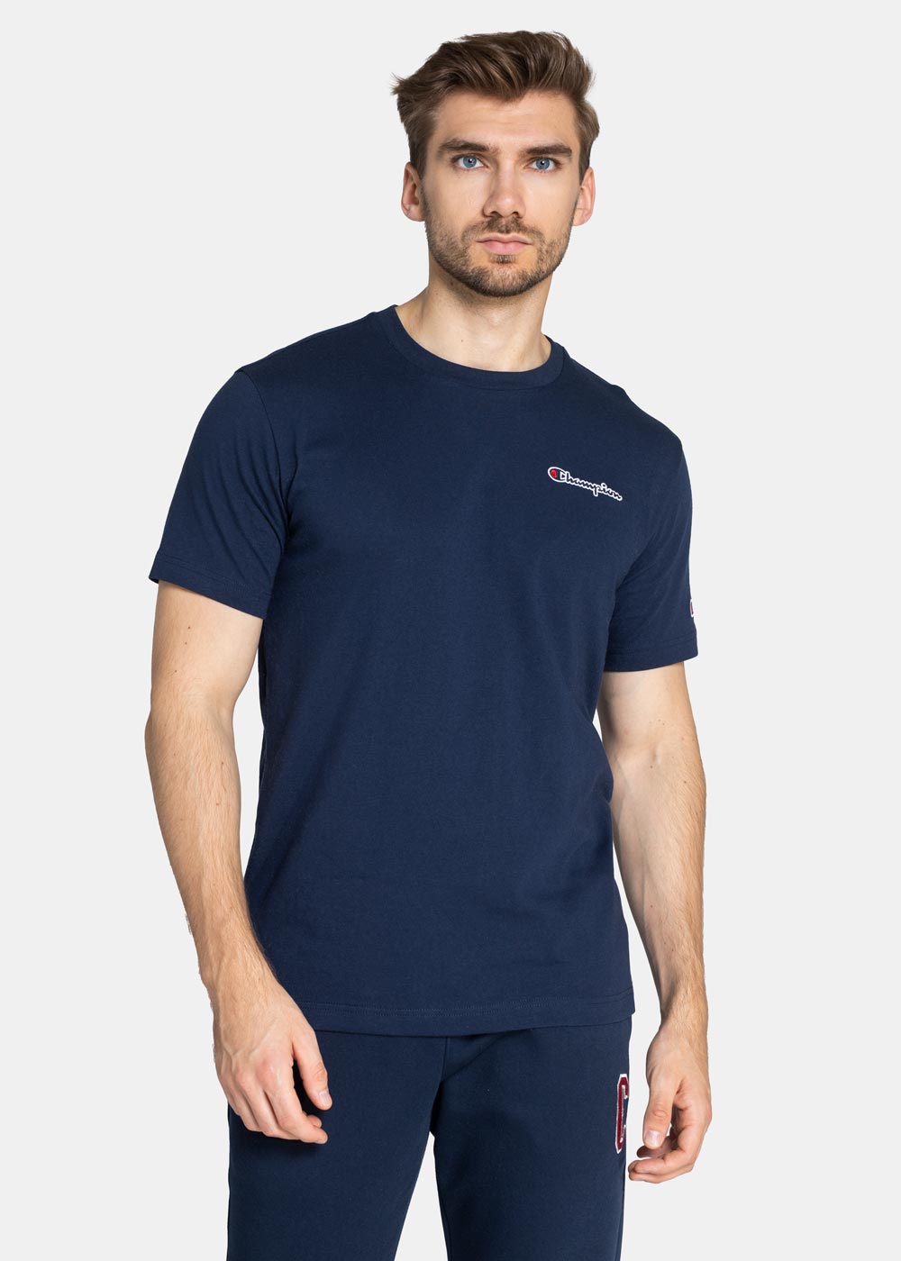 Koszulka męska Champion Organic Cotton Blend Small Script Logo T-Shirt (216480-BS538)