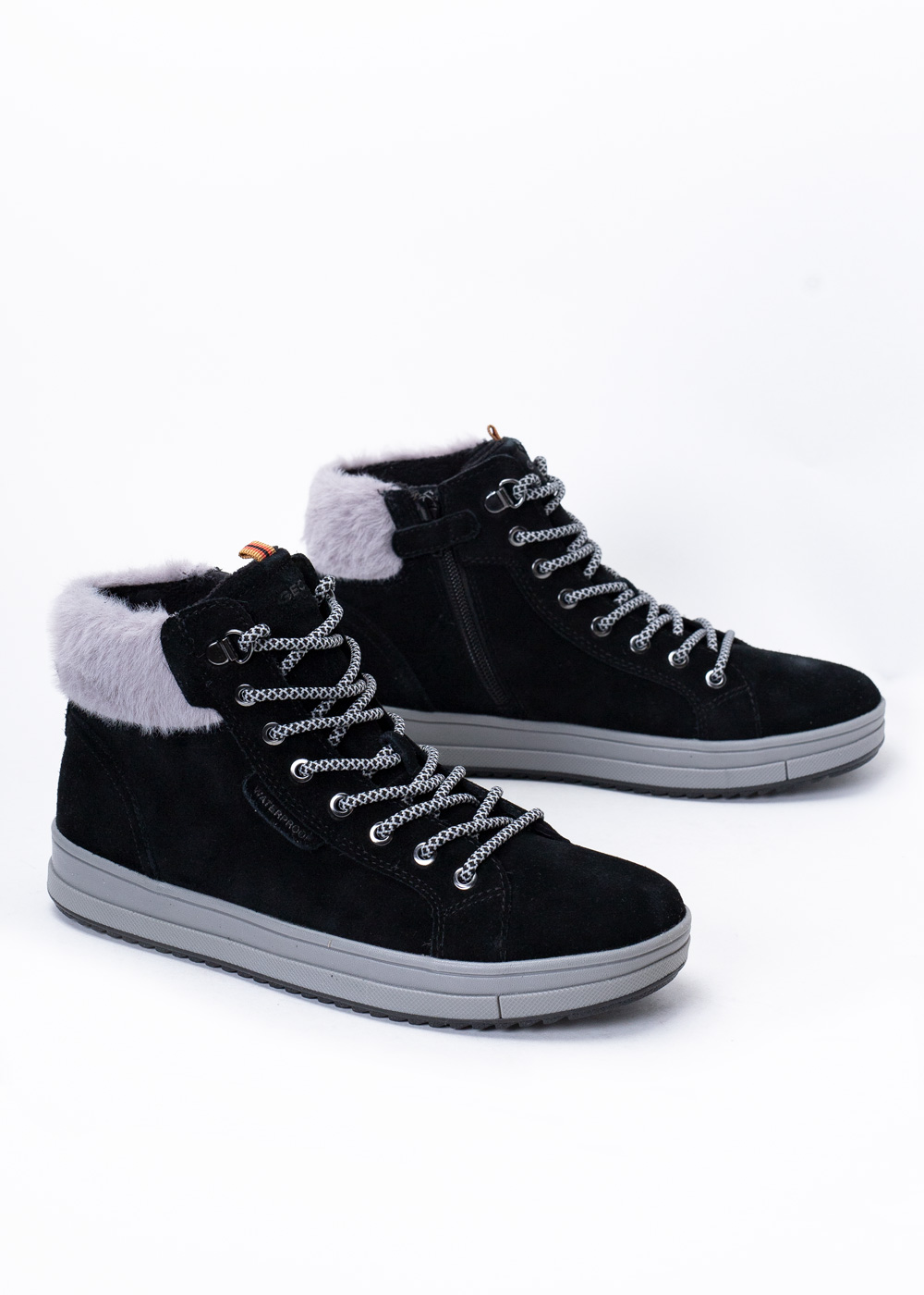 Sneakersy czarne GEOX J REBECCA GIRL