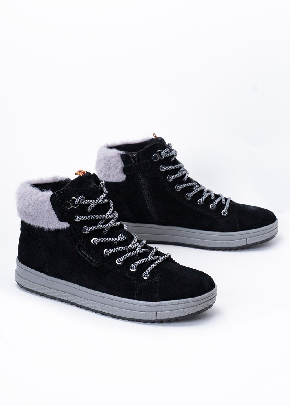 Sneakersy czarne GEOX J REBECCA GIRL