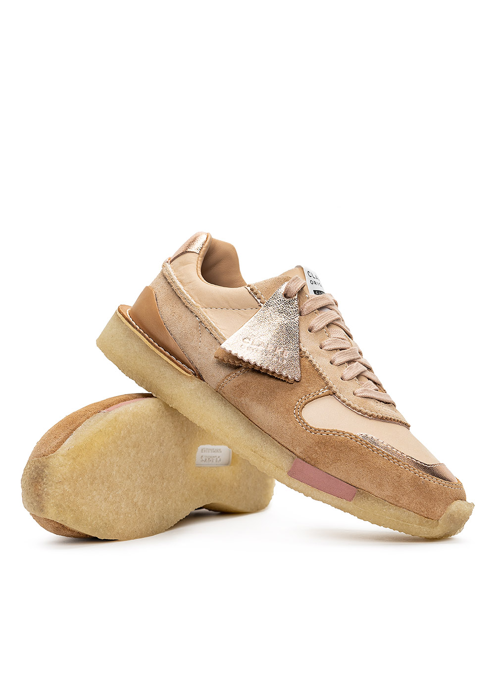 Sneakersy damskie Clarks Torrun Light Tan Combi (26162569)