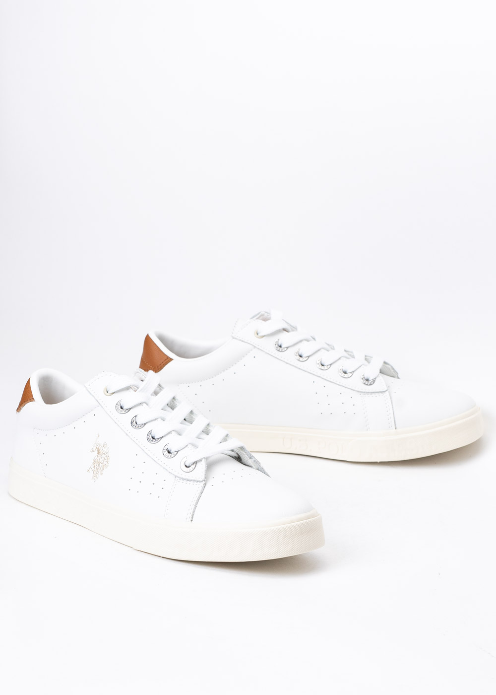 Sneakersy męskie U.S. POLO MARCX001M/3Y3 WHI