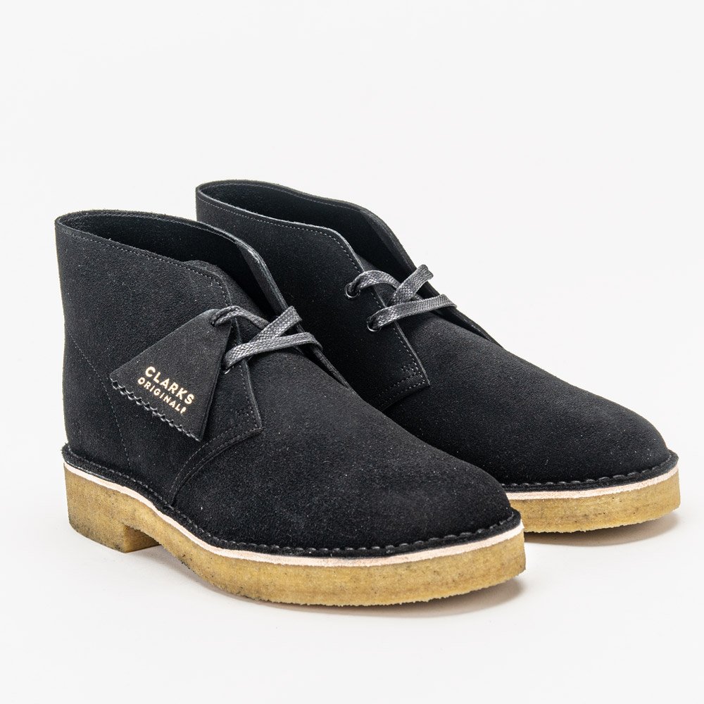 Trzewiki męskie Clarks Desert Boot 221 Black Suede (261558557)