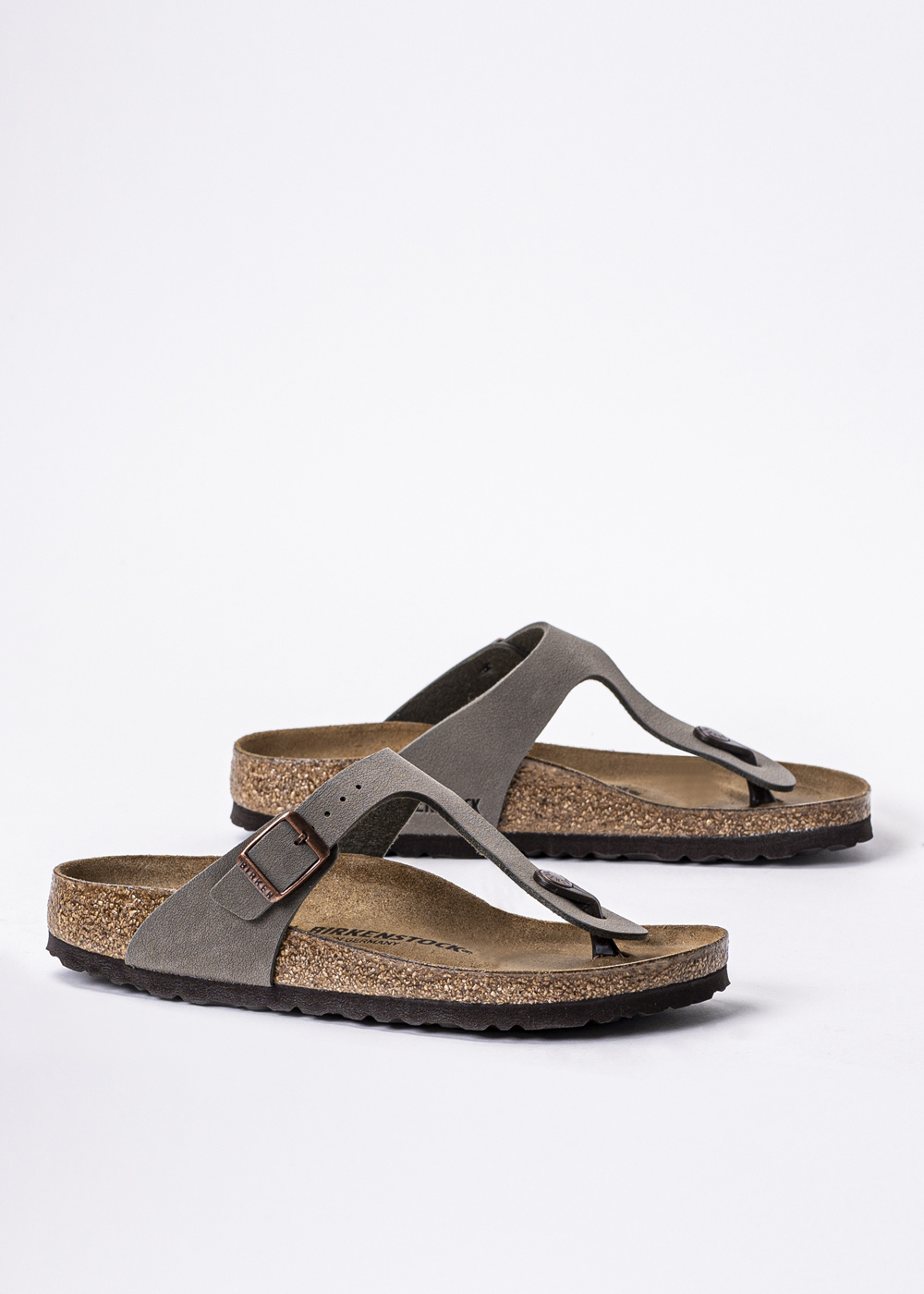 Birkenstock Gizeh BFBC Japonki damskie szare