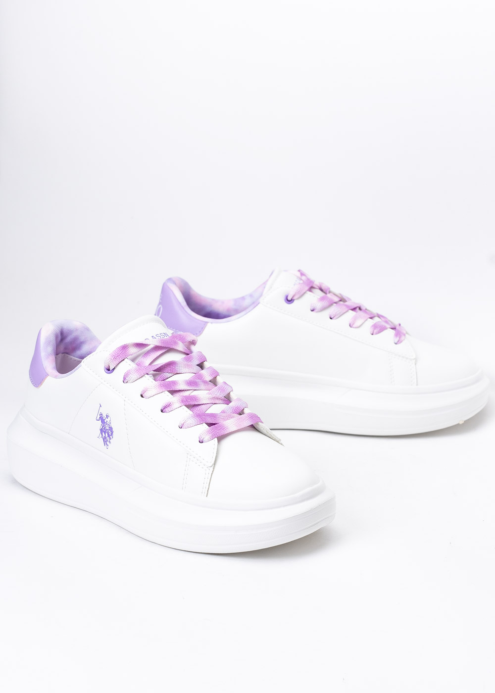 Sneakersy dziecięce U.S. POLO HELIS013K/3Y1 WHI-LIL01