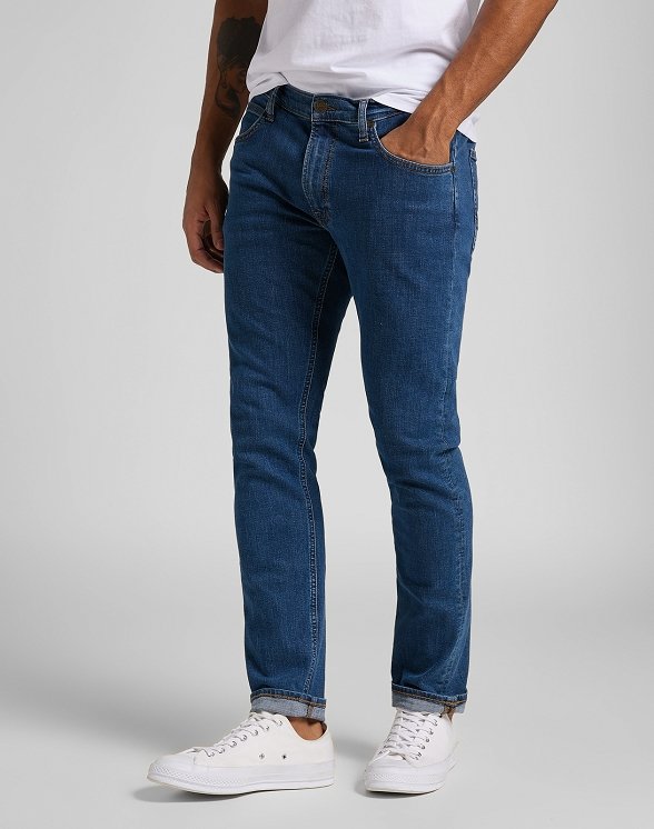 Spodnie jeansowe męskie LEE Luke MID STONE WASH