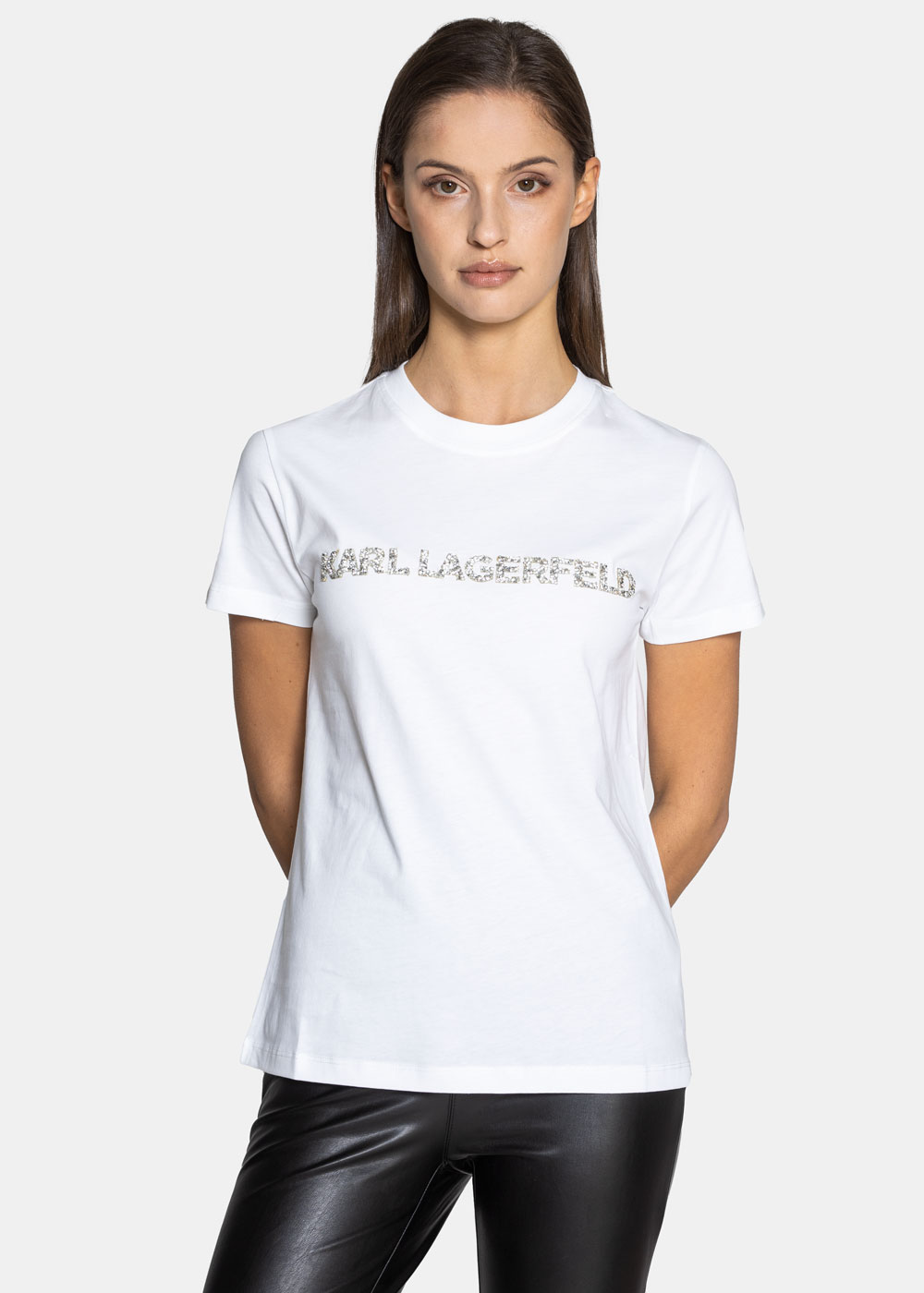 Koszulka damska Karl Lagerfeld Kandy Krush Logo (216W1700-100)