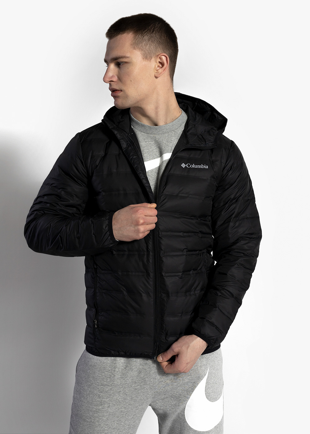 Kurtka puchowa męska czarna Columbia Lake 22