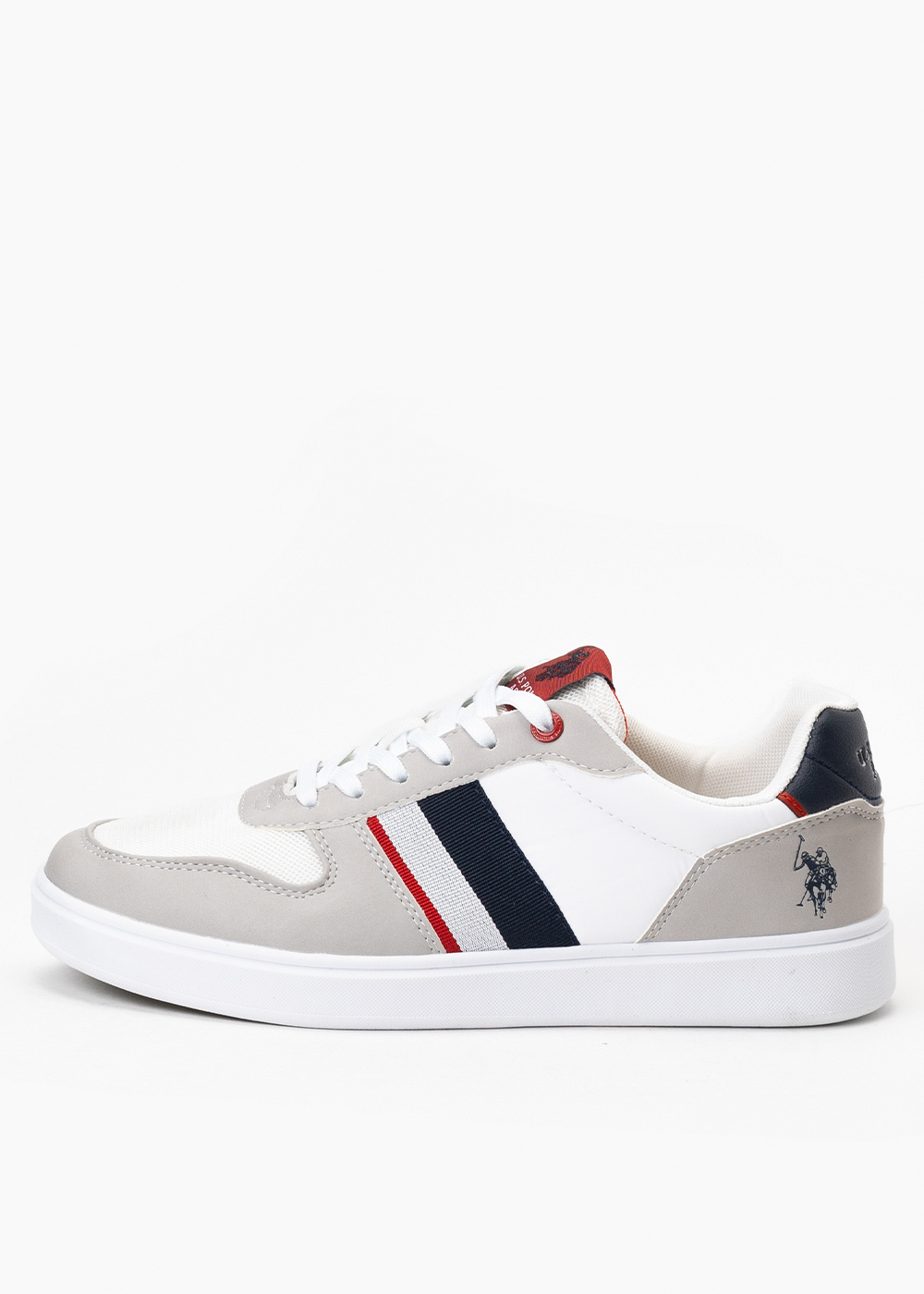Sneakersy męskie U.S. Polo ASSN ROKKO003M/3UT1 LGR-WHI
