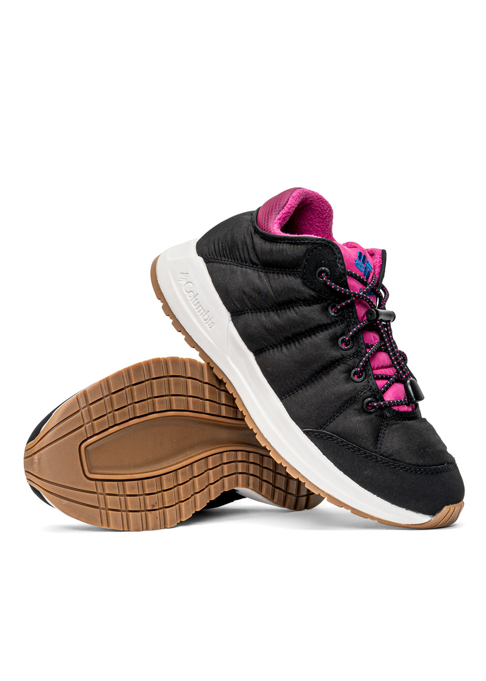 Sneakersy damskie czarne Columbia Palermo Street Tall BLK/FSH