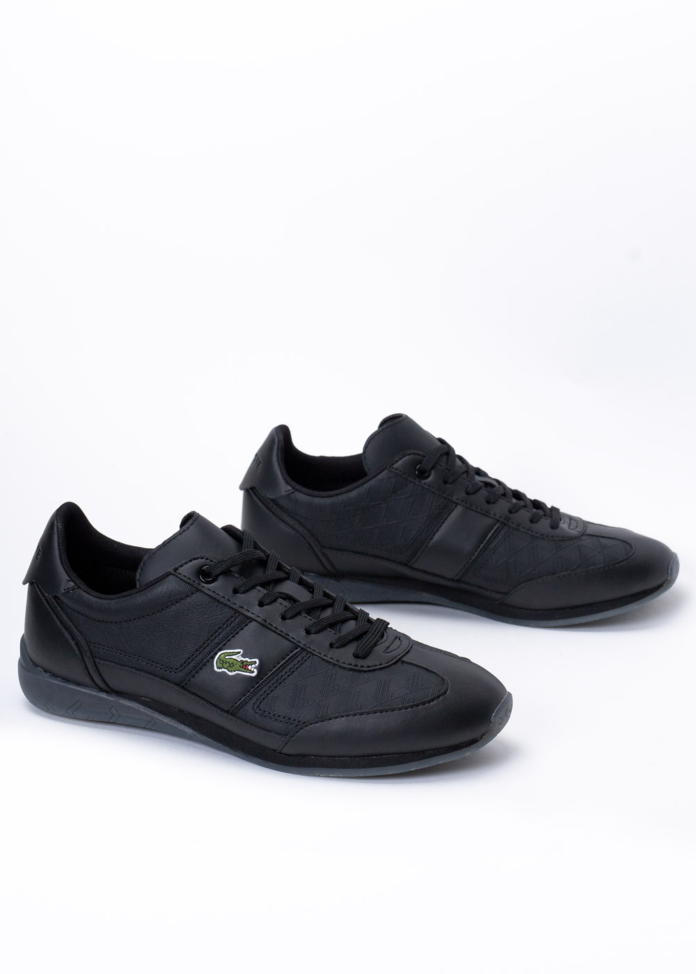 Sneakersy męskie czarne Lacoste Angular 222