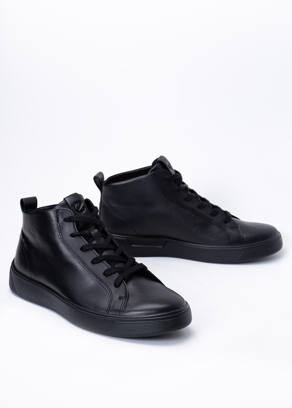 Sneakersy męskie czarne ECCO STREET TRAY M MID-CUT BOO