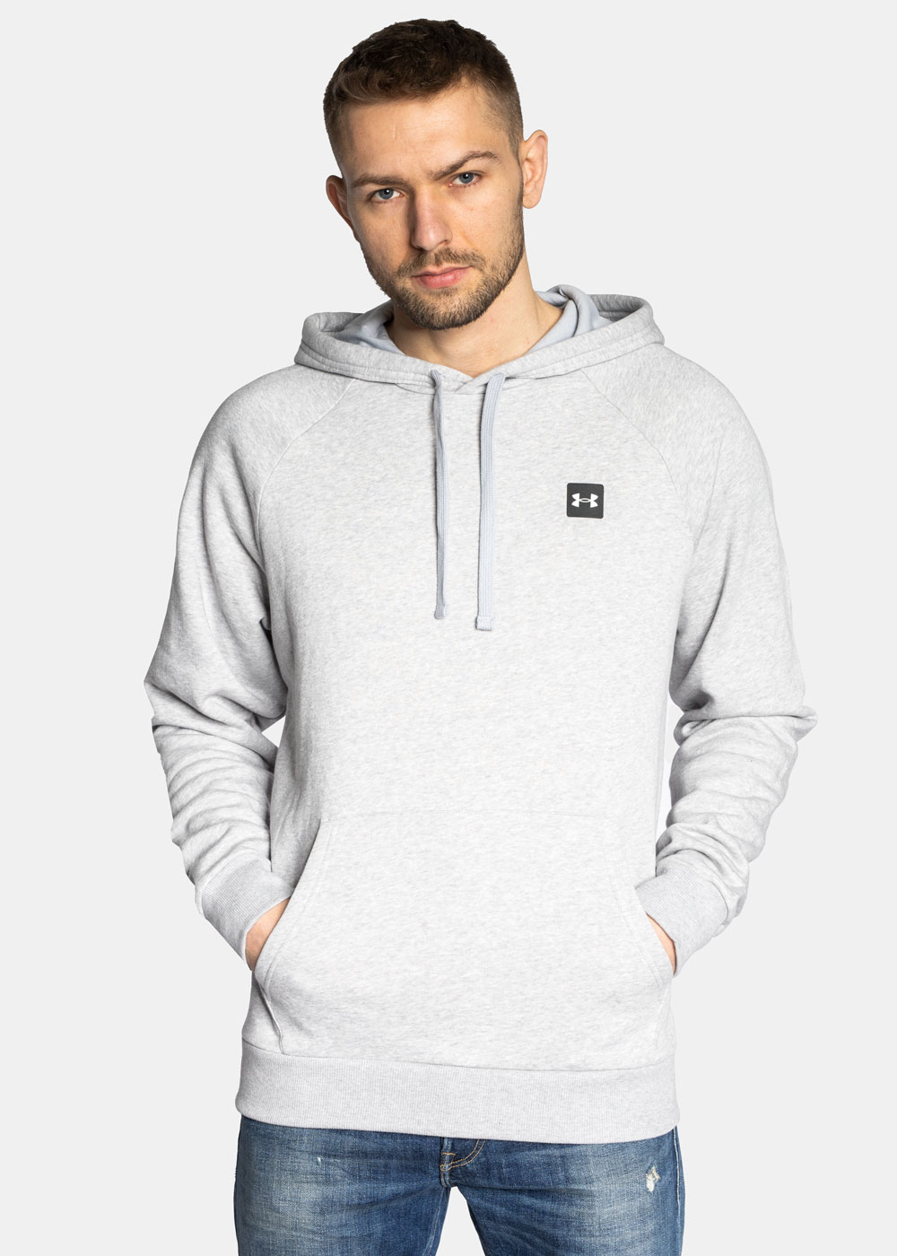 Bluza męska szara Under Armour Rival Fleece Hoodie