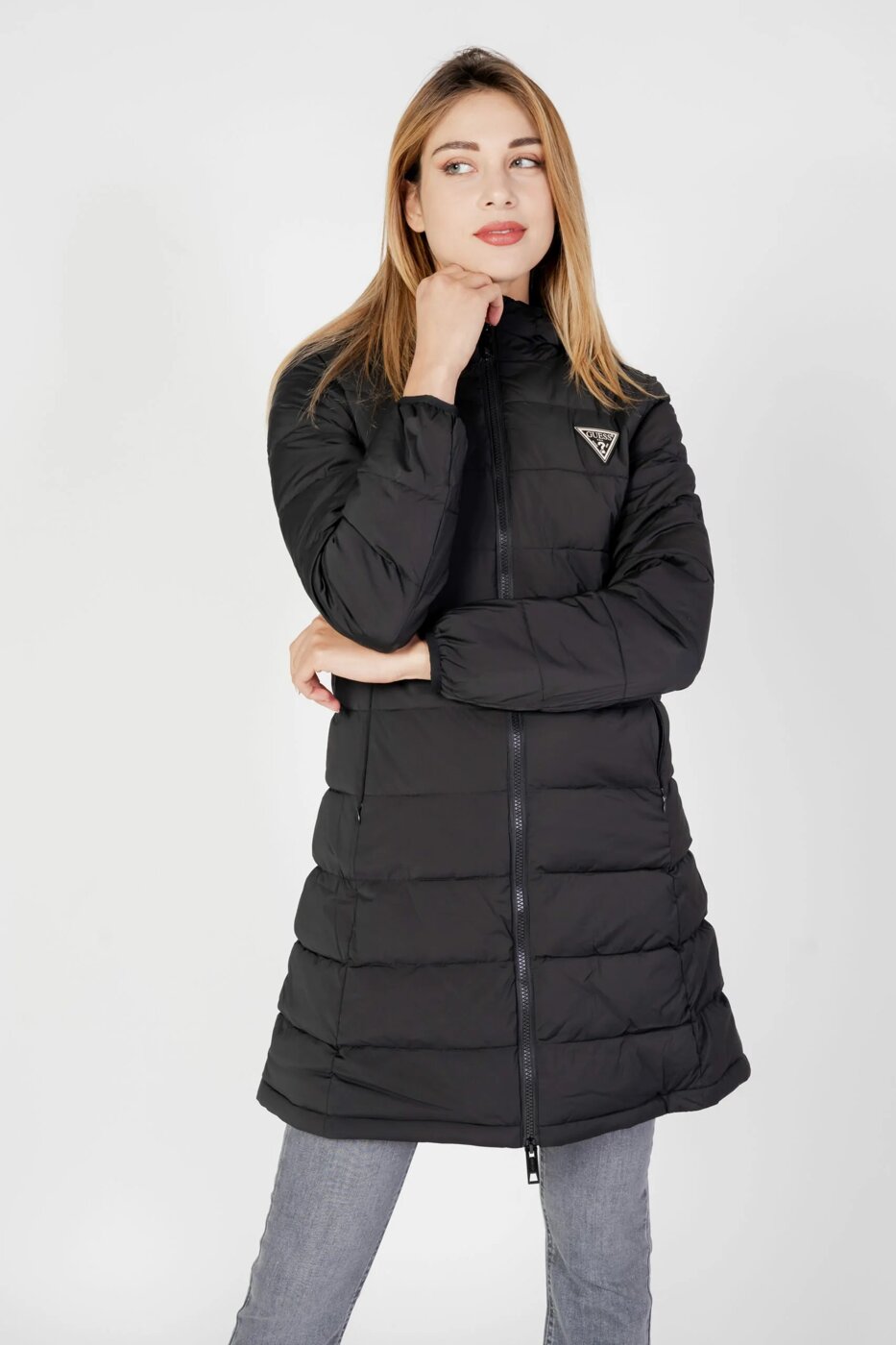 Kurtka damska GUESS ALETA LONG PUFFER JACKET