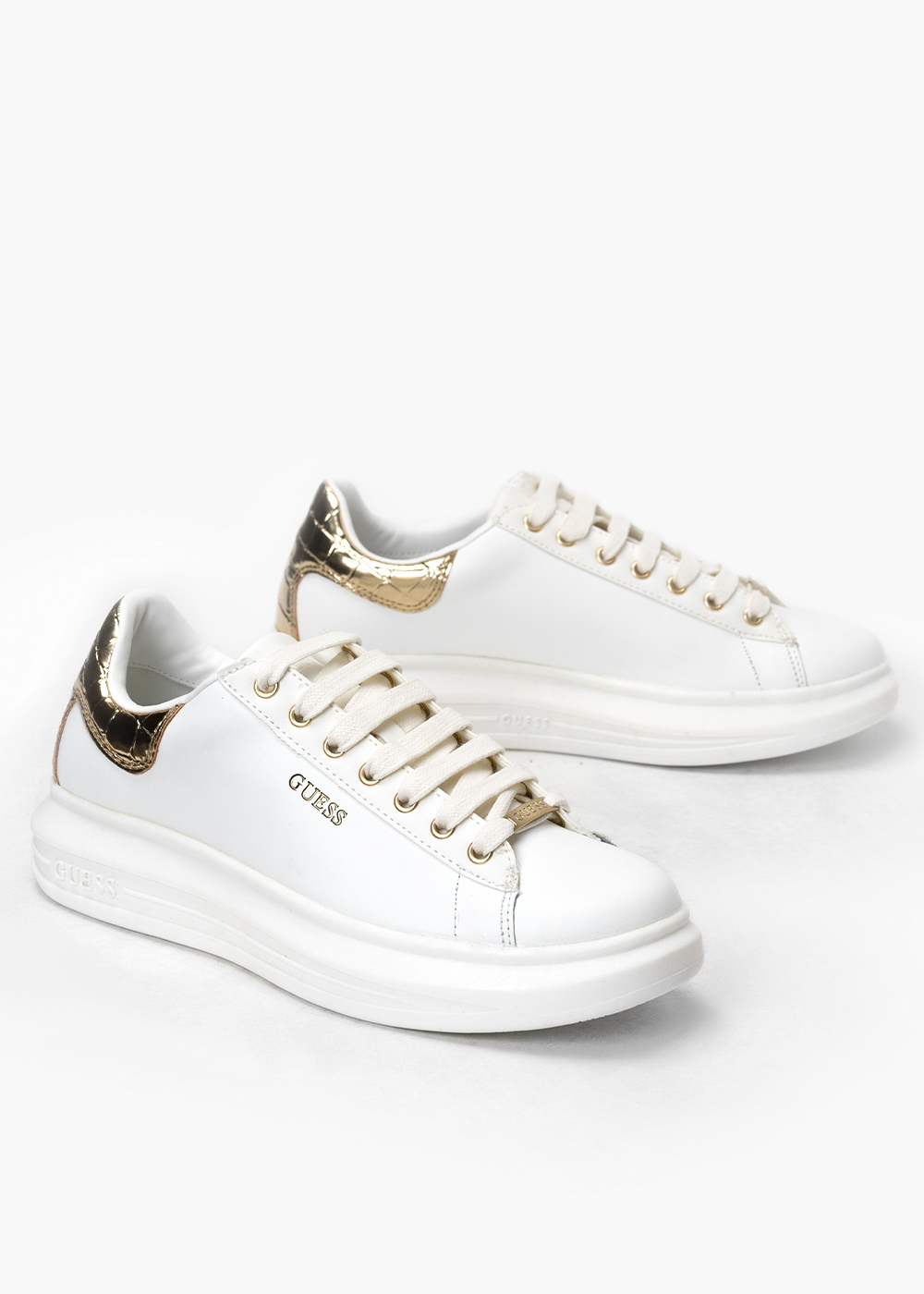 Sneakersy damskie białe GUESS VIBO