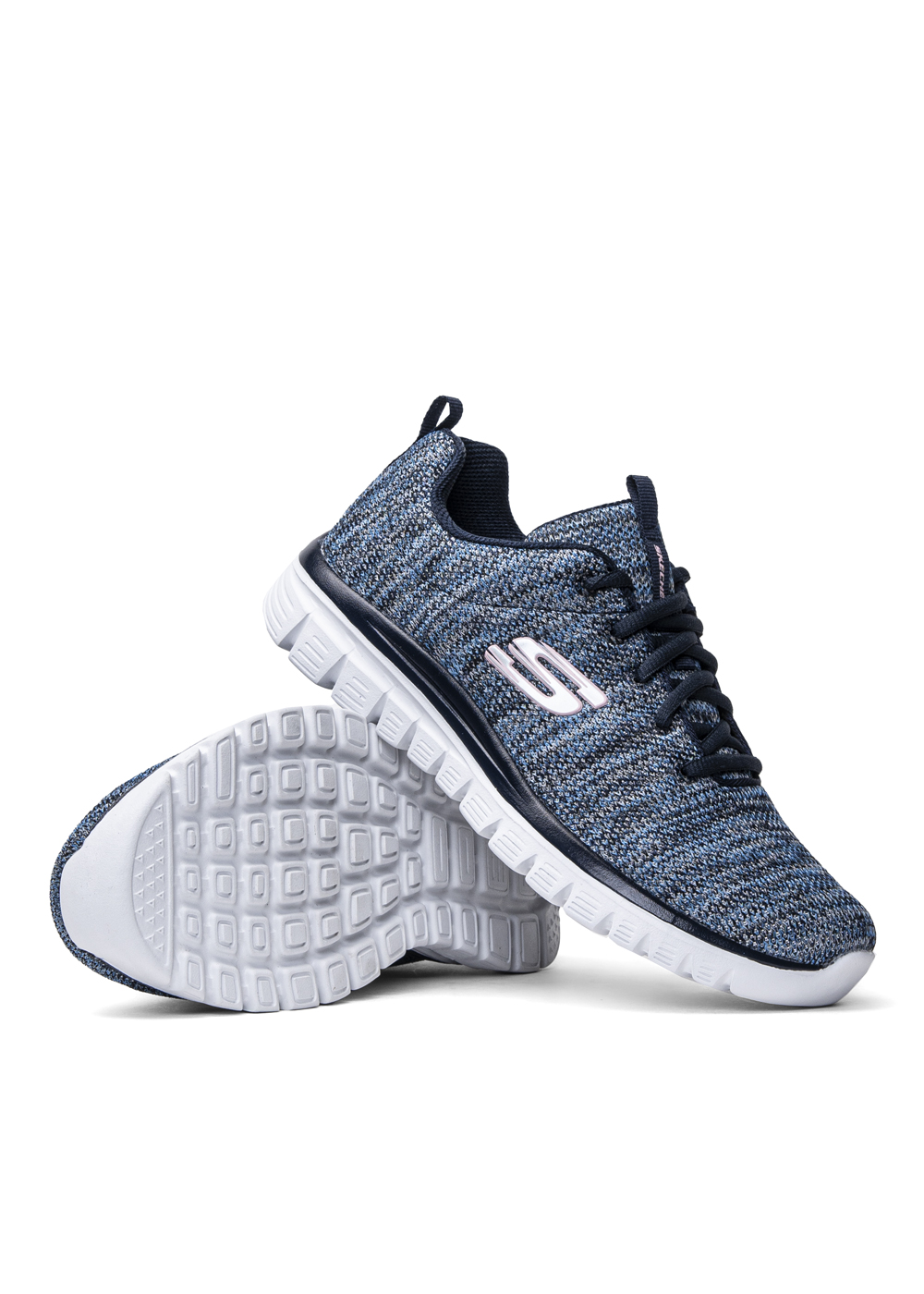 Buty sportowe damskie granatowe Skechers Twisted Fortune