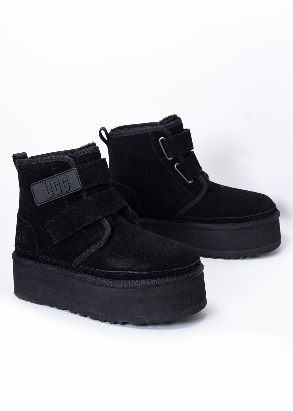 Buty zimowe damskie czarne UGG W NEUMEL PLATFORM