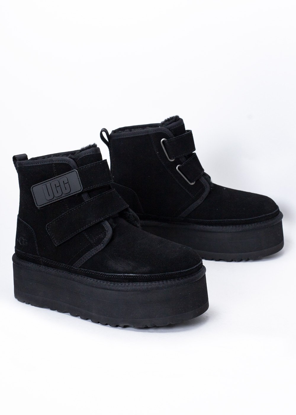 Buty zimowe damskie czarne UGG W NEUMEL PLATFORM