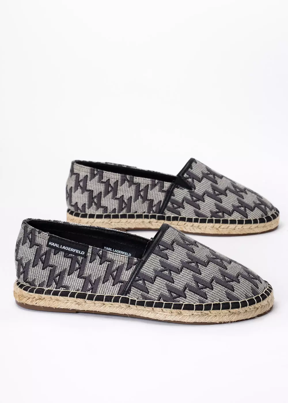Espadryle męskie szare Karl Lagerfeld KAMINO Monogram Slip On
