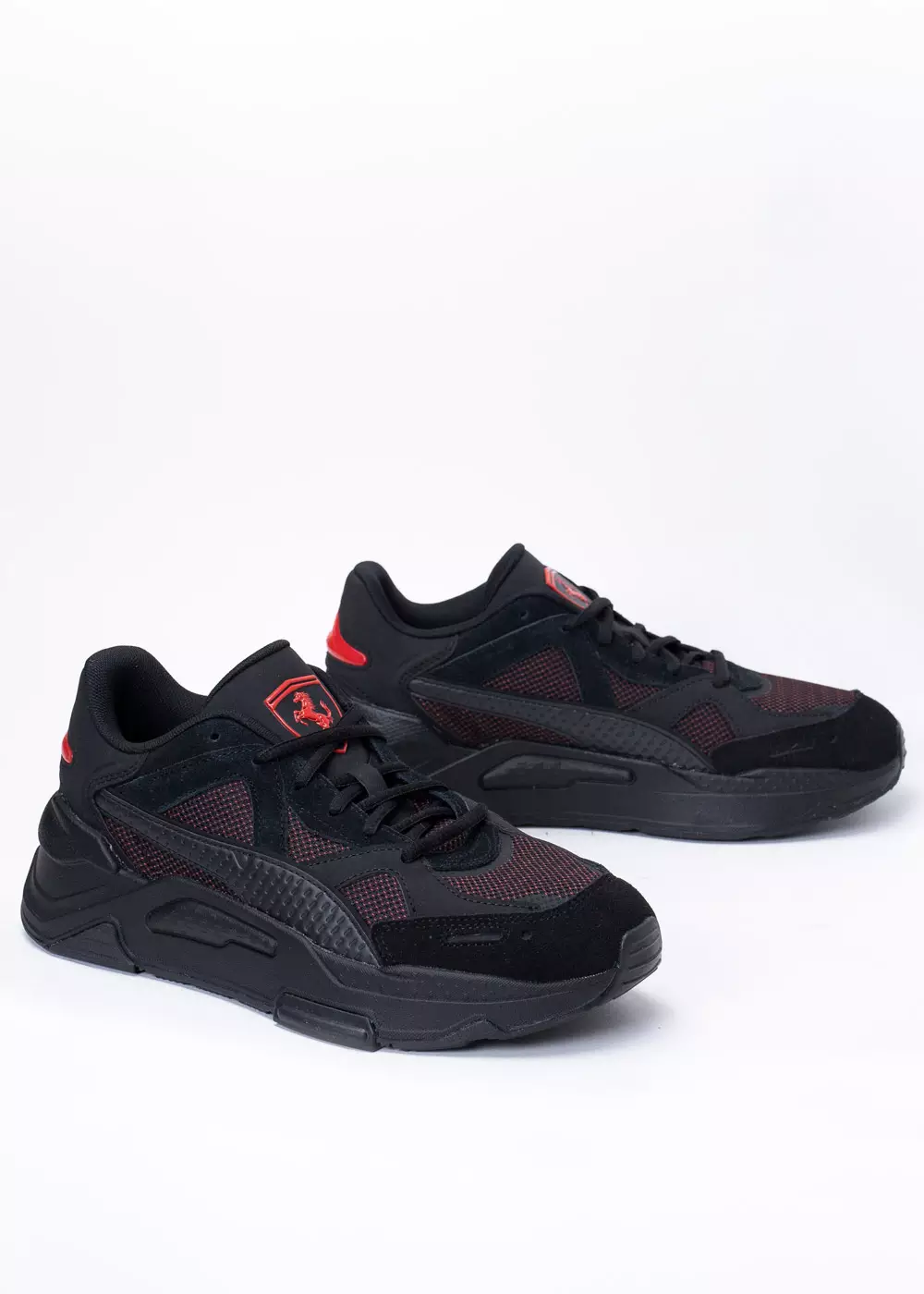 Sneakersy męskie czarne PUMA FERRARI RS