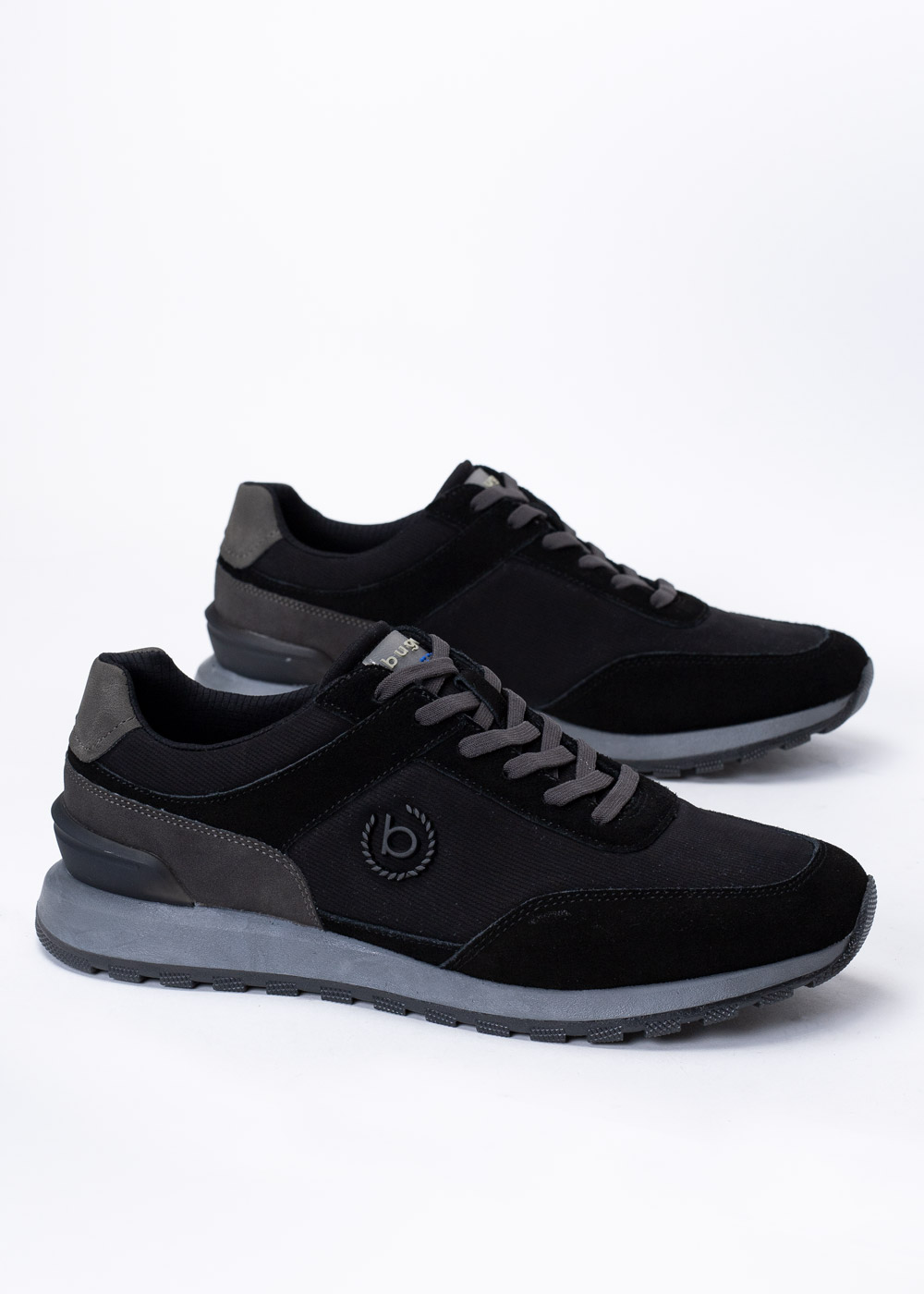 Sneakersy męskie czarne Bugatti Atus