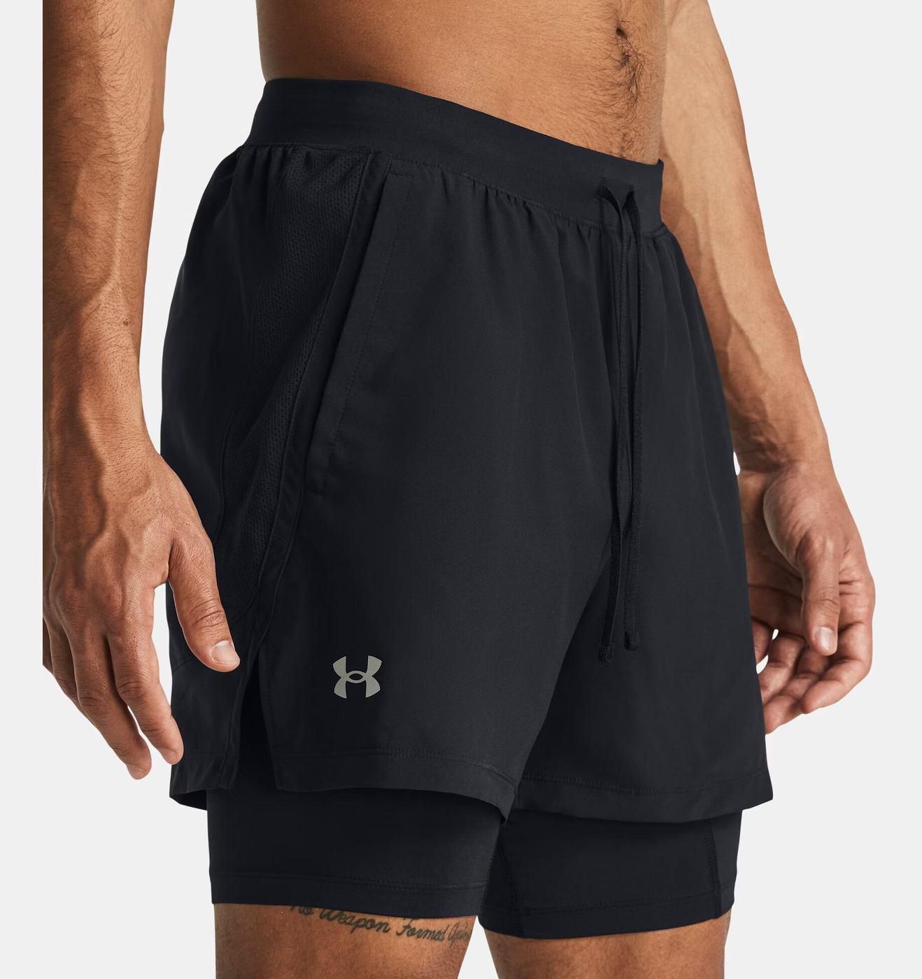 UNDER ARMOUR UA LAUNCH 5 2-IN-1 SHORT Spodenki treningowe męskie