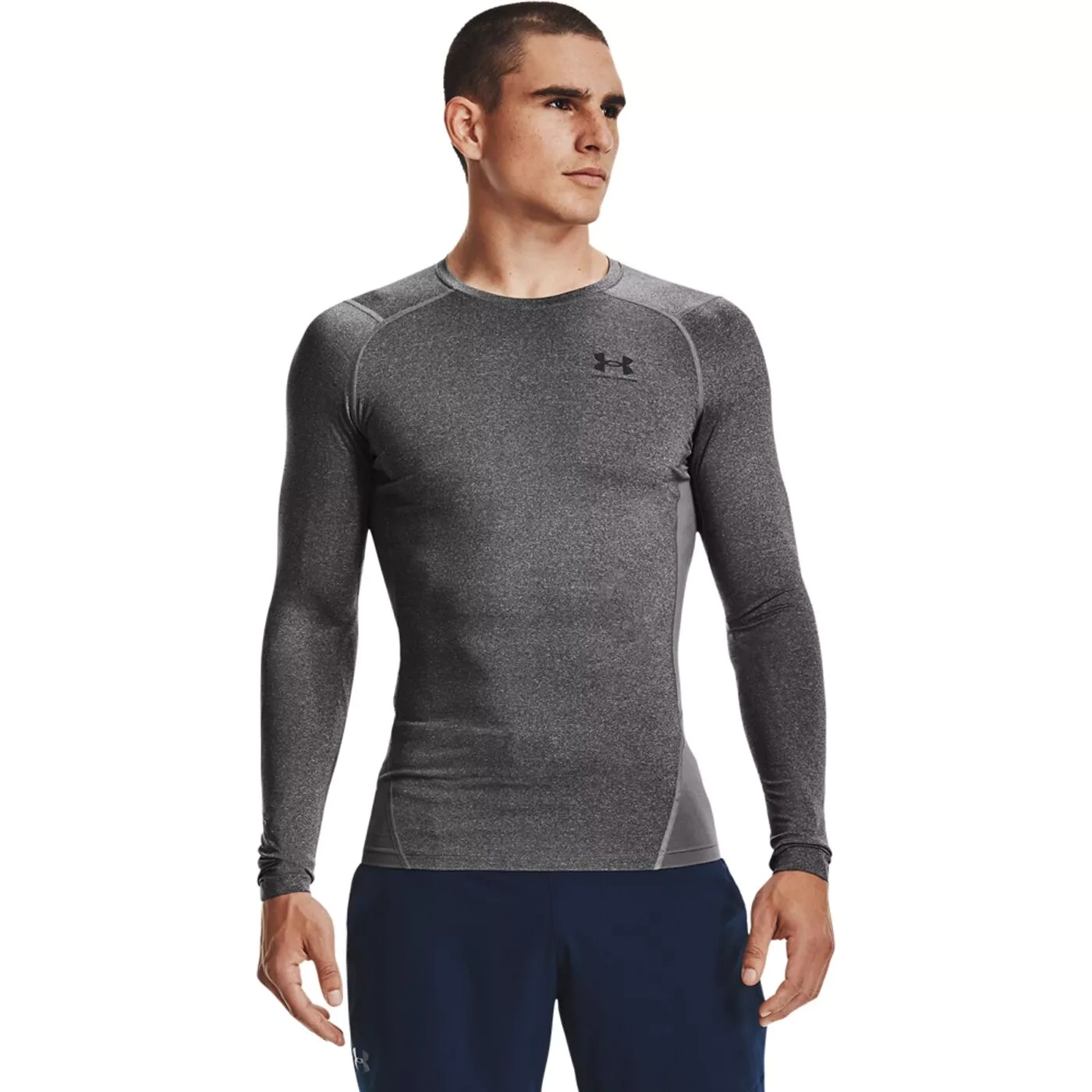 Koszulka męska treningowa szara Under Armour HeatGear Armour LongSleeve