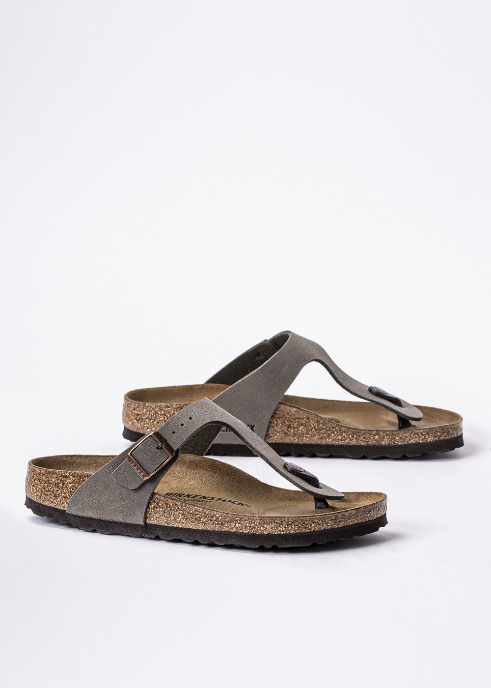 Birkenstock Gizeh BFBC Japonki damskie szare