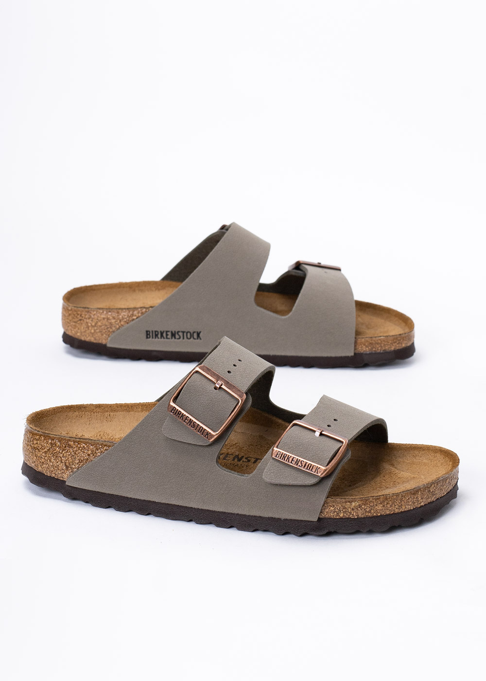 Birkenstock Arizona BFBC Klapki damskie szare