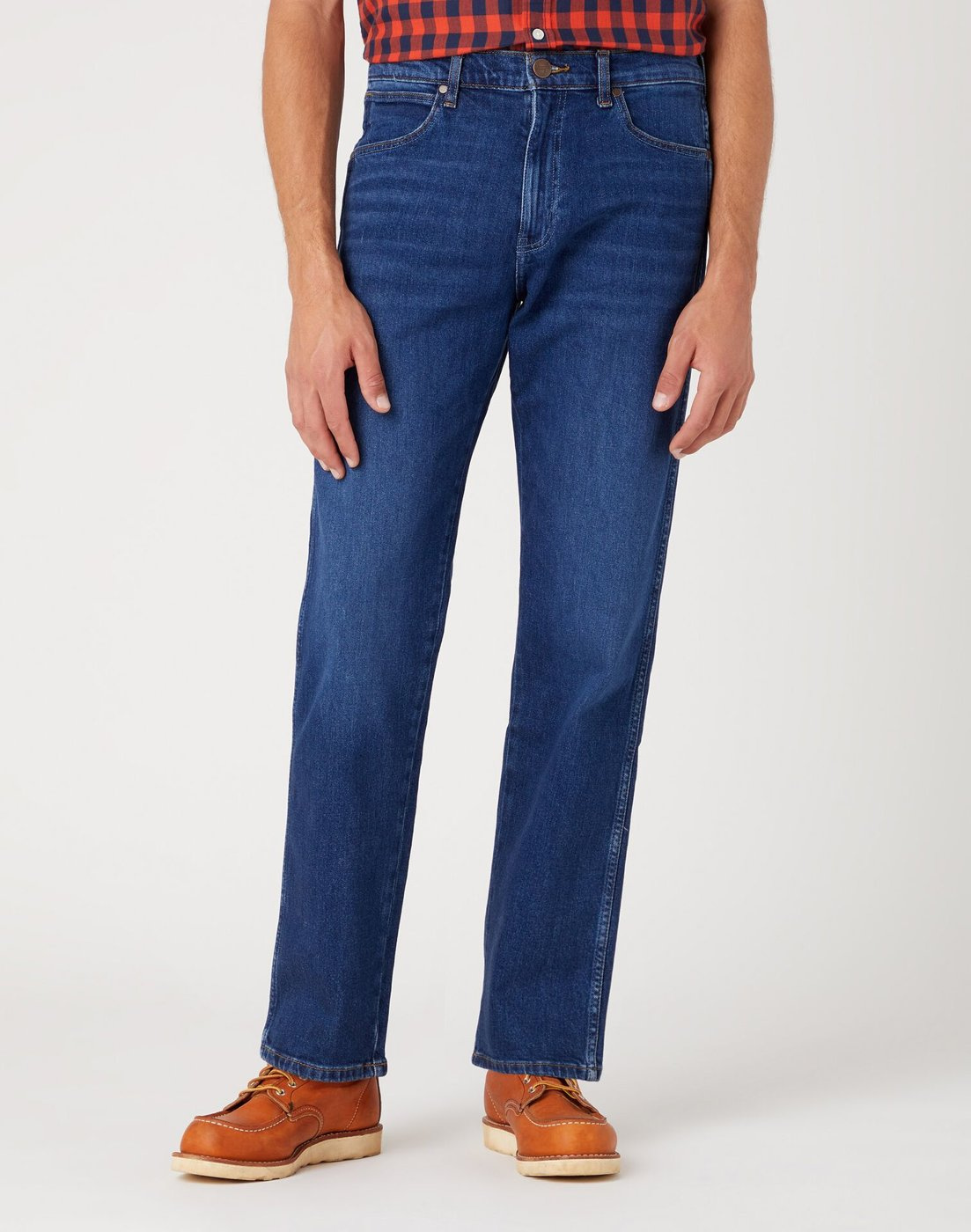 WRANGLER FRONTIER DANCING WATER Spodnie jeansowe męskie