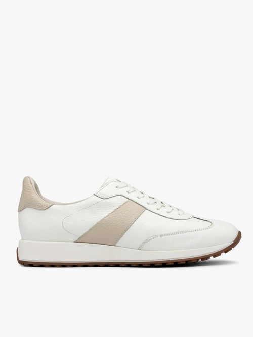 Biało beżowe sportowe półbuty damskie