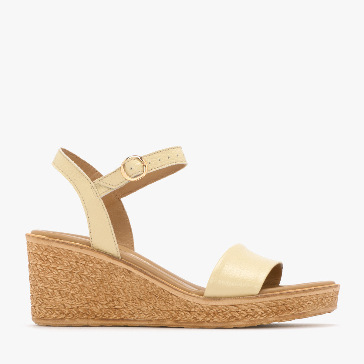 Waniliowe sandały na platformie HAYLEY