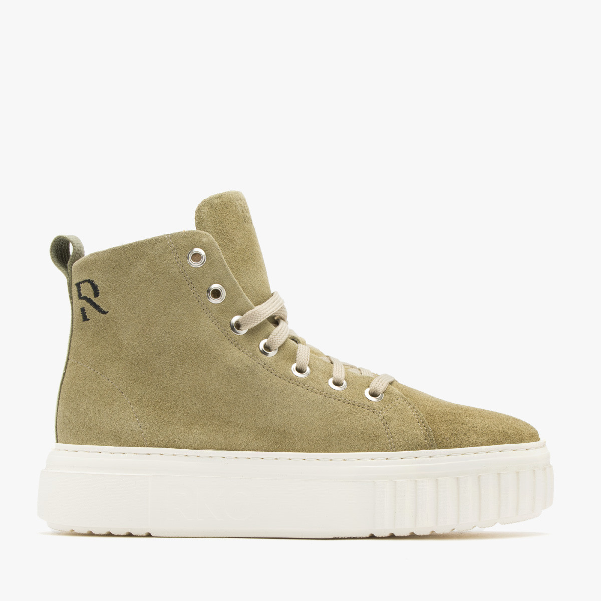 Oliwkowe półbuty za kostkę JUNE