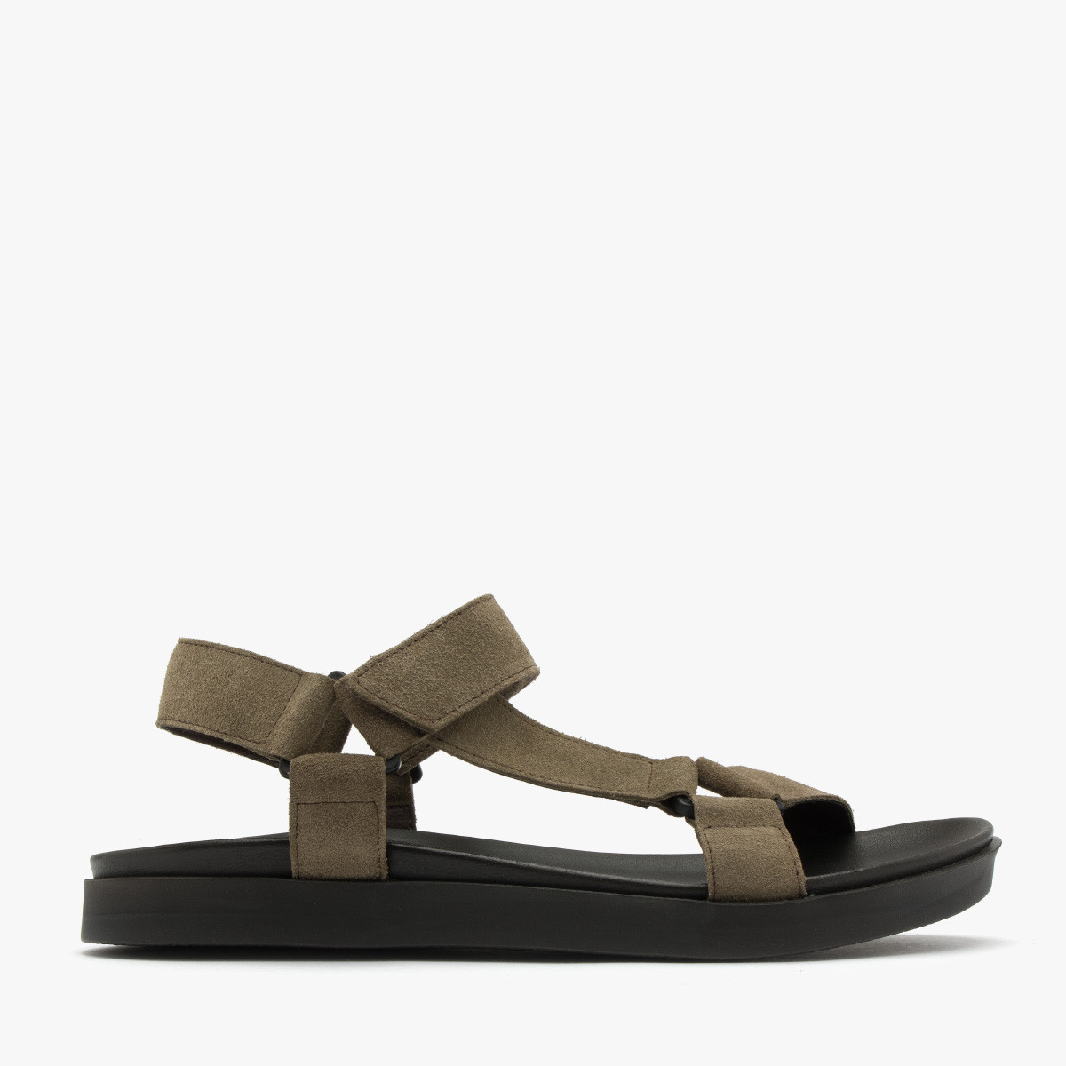 Oliwkowe sandały męskie z rzepami ARTUS