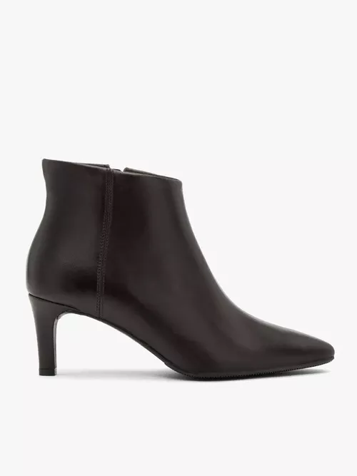 Bordowe botki na szpilce