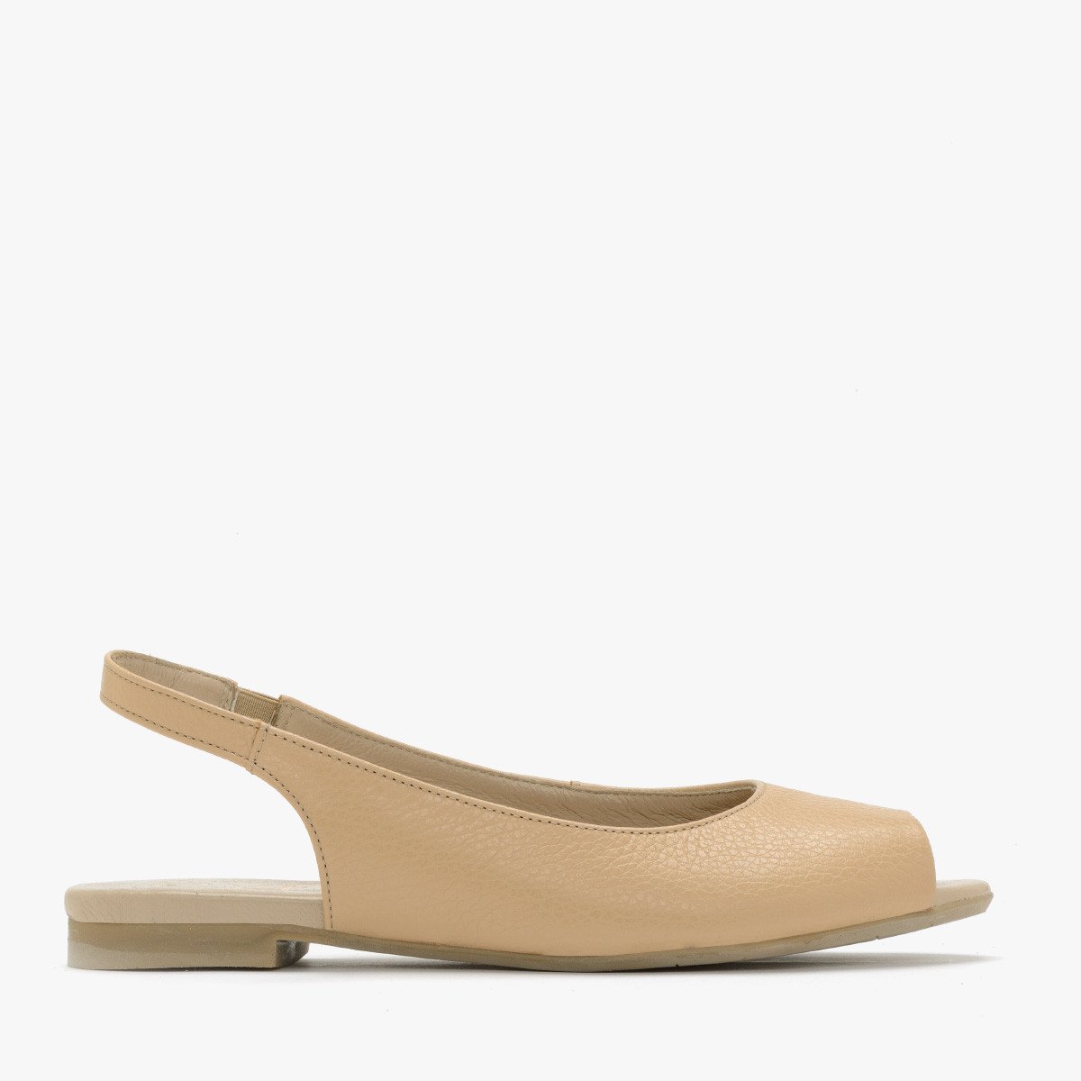 BEŻOWE SANDAŁY NA PŁASKIEJ PODESZWIE LAURA